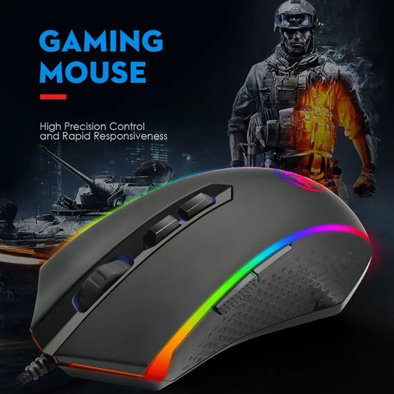 Redragon M710 USB Wired Gaming Mouse Backlit 5600 DPI 7 Programmable Button E65A
Redragon M710 USB Wired Gaming Mouse Backlit 5600 DPI 7 Programmable Button E65A