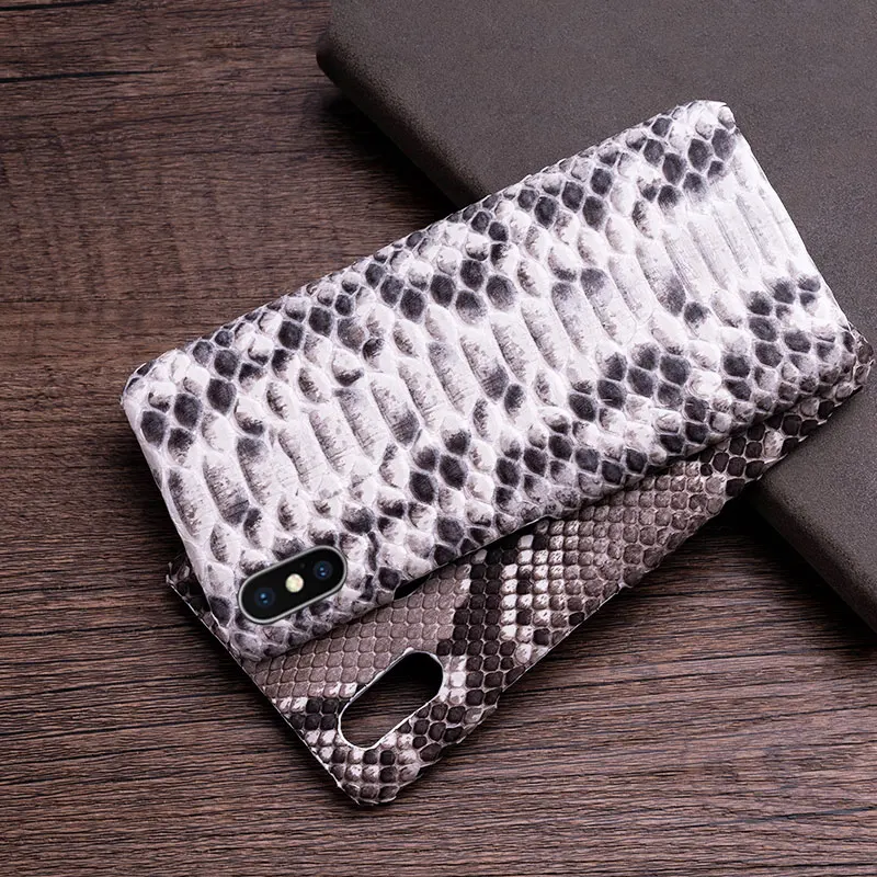 Genuine Leather Python phone case For iPhone 11 Pro X XS max XR 6s 6 7 8 8 plus snakeskin luxury marvel protective cases