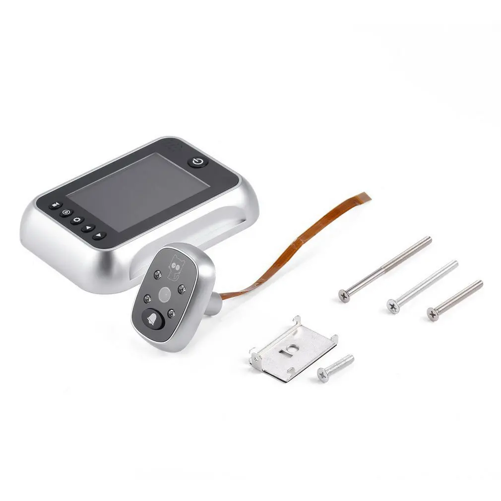 3.5" LCD T115 Color Screen Doorbell Viewer Digital Door Peephole Viewer Camera Door Eye Video record 120 Degrees Night vision
3.5" LCD T115 Color Screen Doorbell Viewer Digital Door Peephole Viewer Camera Door Eye Video record 120 Degrees Night vision