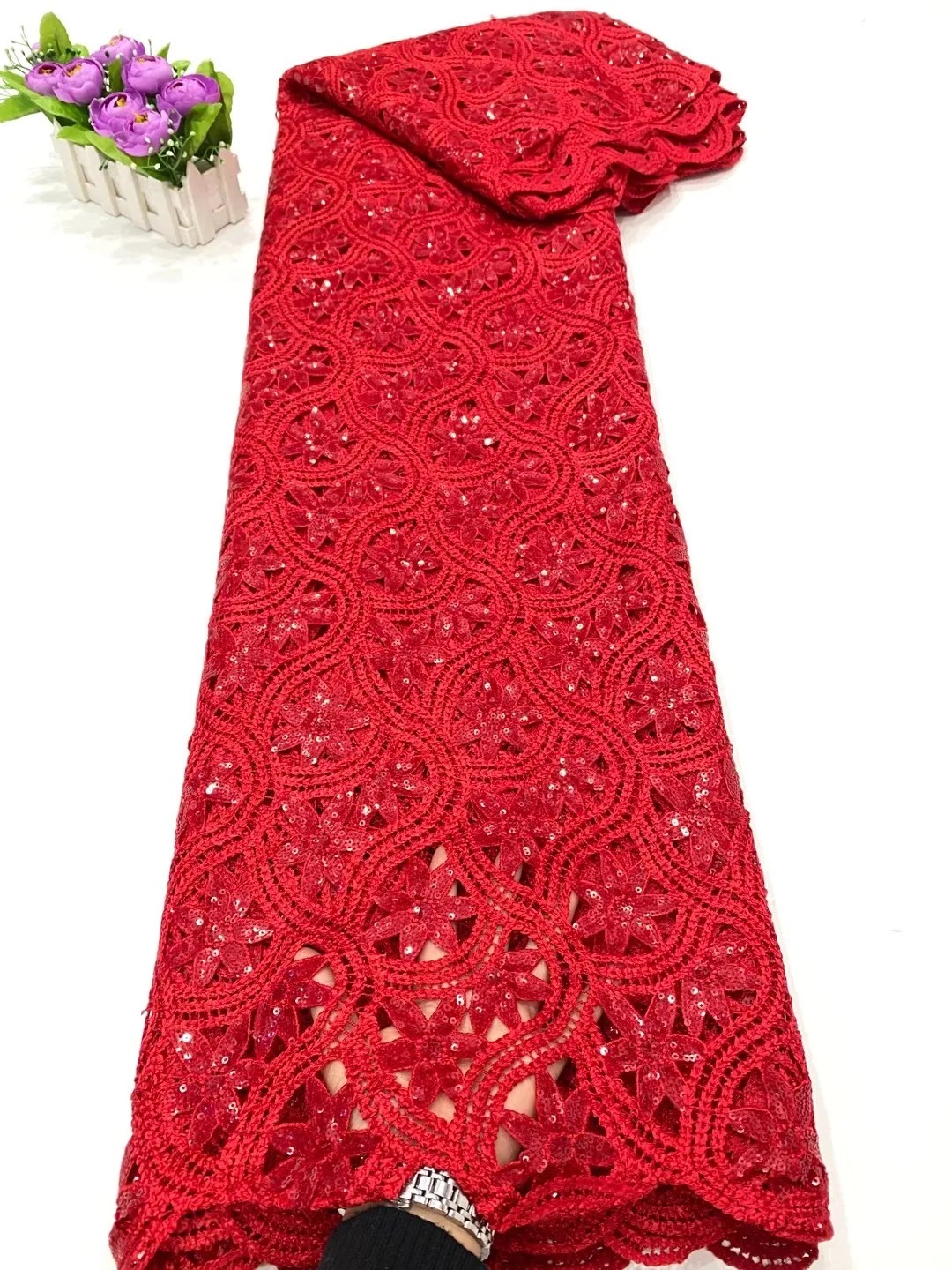 African Umbilical Cord Lace Fabric 2021 High-quality Guipure Lace Water-soluble Lace, Nigeria Party Clothing Sewing D4544 
African Umbilical Cord Lace Fabric 2021 High-quality Guipure Lace Water-soluble Lace, Nigeria Party Clothing Sewing D4544