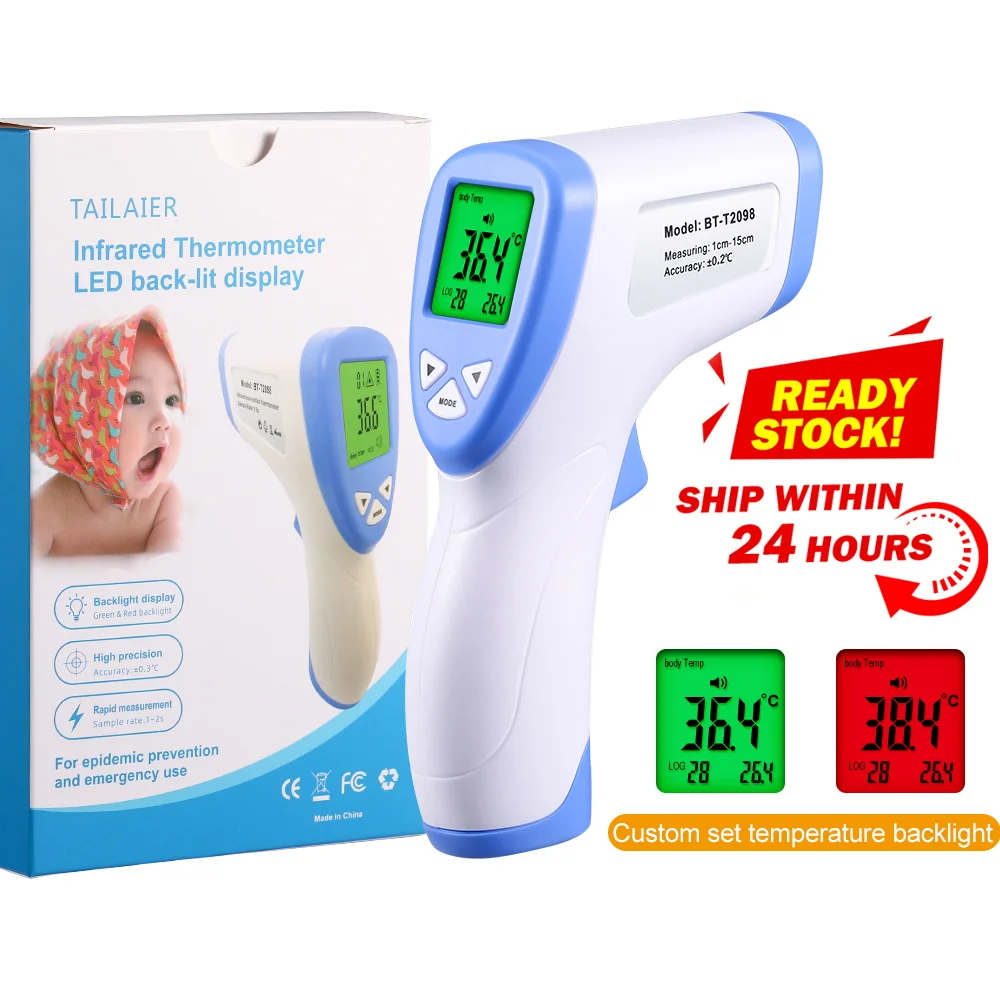 Baby Adult Infrared Thermometer Non-Contact Fever Gun Forehead Ear Temperature Electronic LCD Measurement Thermometer
Baby Adult Infrared Thermometer Non-Contact Fever Gun Forehead Ear Temperature Electronic LCD Measurement Thermometer