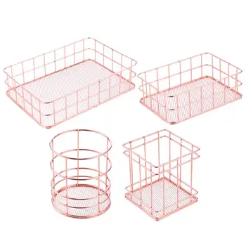4Pcs Iron Storage Basket Nordic Style Desktop Basket Sundries Holder Metal Basket Desktop Organizer For Kitchen Office
4Pcs Iron Storage Basket Nordic Style Desktop Basket Sundries Holder Metal Basket Desktop Organizer For Kitchen Office