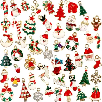 50 Pieces Christmas Pendant Charm Assorted Enamel Charm for Necklace Bracelet Jewelry Bags DIY Sewing and Making Craft
50 Pieces Christmas Pendant Charm Assorted Enamel Charm for Necklace Bracelet Jewelry Bags DIY Sewing and Making Craft