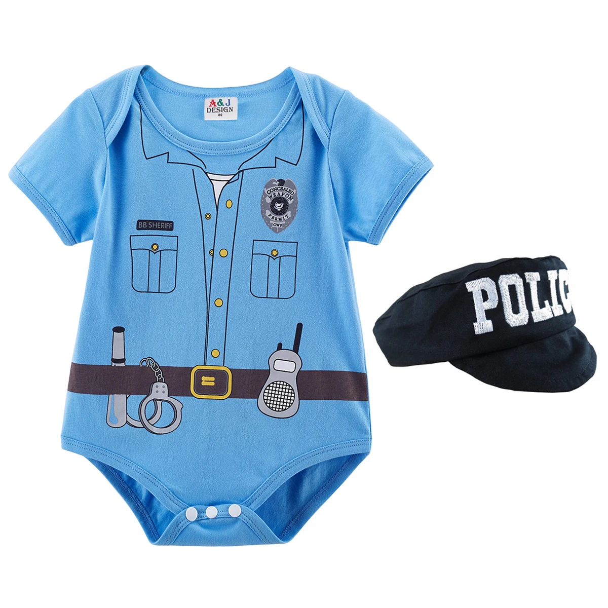 Traje de Piloto Para Nene Bebe Estilo Ropa Baby Recién Nacido ~ Pilot Baby Set