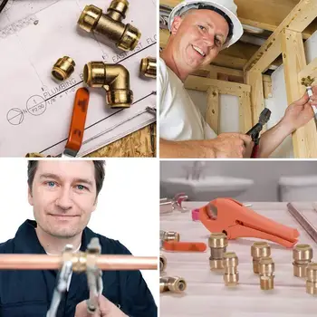 Straight Coupling Pipe Fittings Push 1/2 Lead-free Pipe oil brass Fitting Compression Brass Tube Ferrule Tube Compression Y3Q9
Straight Coupling Pipe Fittings Push 1/2 Lead-free Pipe oil brass Fitting Compression Brass Tube Ferrule Tube Compression Y3Q9