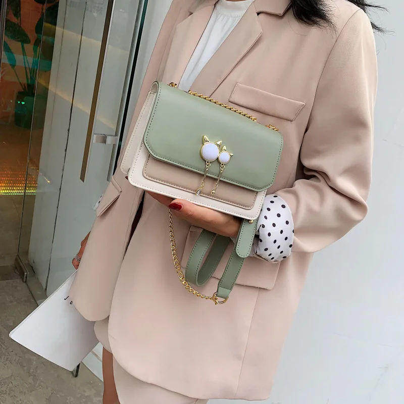 Physical Store Hot Selling Korean-style Contrast Color Square Sling Bag Women's 2019 New High Rate of Second Glance Street Snap
Physical Store Hot Selling Korean-style Contrast Color Square Sling Bag Women's 2019 New High Rate of Second Glance Street Snap