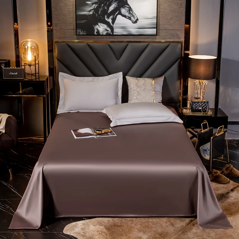 Bedding Sheet 100% Cotton Solid Color Flat Sheets Thick Bed Sheet Bedding Linen for King Queen Size Soft Luxurious Type Yaapeet
Bedding Sheet 100% Cotton Solid Color Flat Sheets Thick Bed Sheet Bedding Linen for King Queen Size Soft Luxurious Type Yaapeet