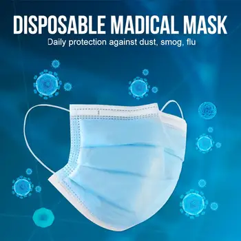 50pcs Disposable Face Masks Ear Loops Non-woven 3-layers Filter Face Mouth Protective Mask Anti-Dust for adult kids
50pcs Disposable Face Masks Ear Loops Non-woven 3-layers Filter Face Mouth Protective Mask Anti-Dust for adult kids