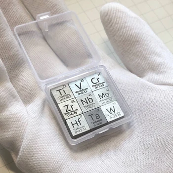 9Pcs Element Cubes Ti V Cr Zr Nb Mo Hf Ta W Specimens Collection Gift For Study Education For Age 8+ Student Chemistry class
9Pcs Element Cubes Ti V Cr Zr Nb Mo Hf Ta W Specimens Collection Gift For Study Education For Age 8+ Student Chemistry class