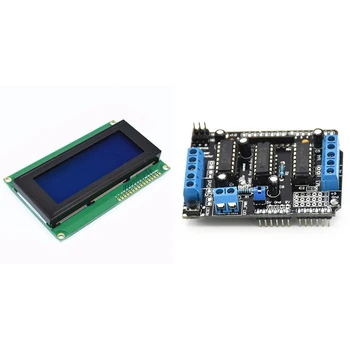 1pcs 2004 Lcd Blue Display Show 20X4 Character 5V & 1pcs L293D Motor Drive Shield for Arduino
1pcs 2004 Lcd Blue Display Show 20X4 Character 5V & 1pcs L293D Motor Drive Shield for Arduino