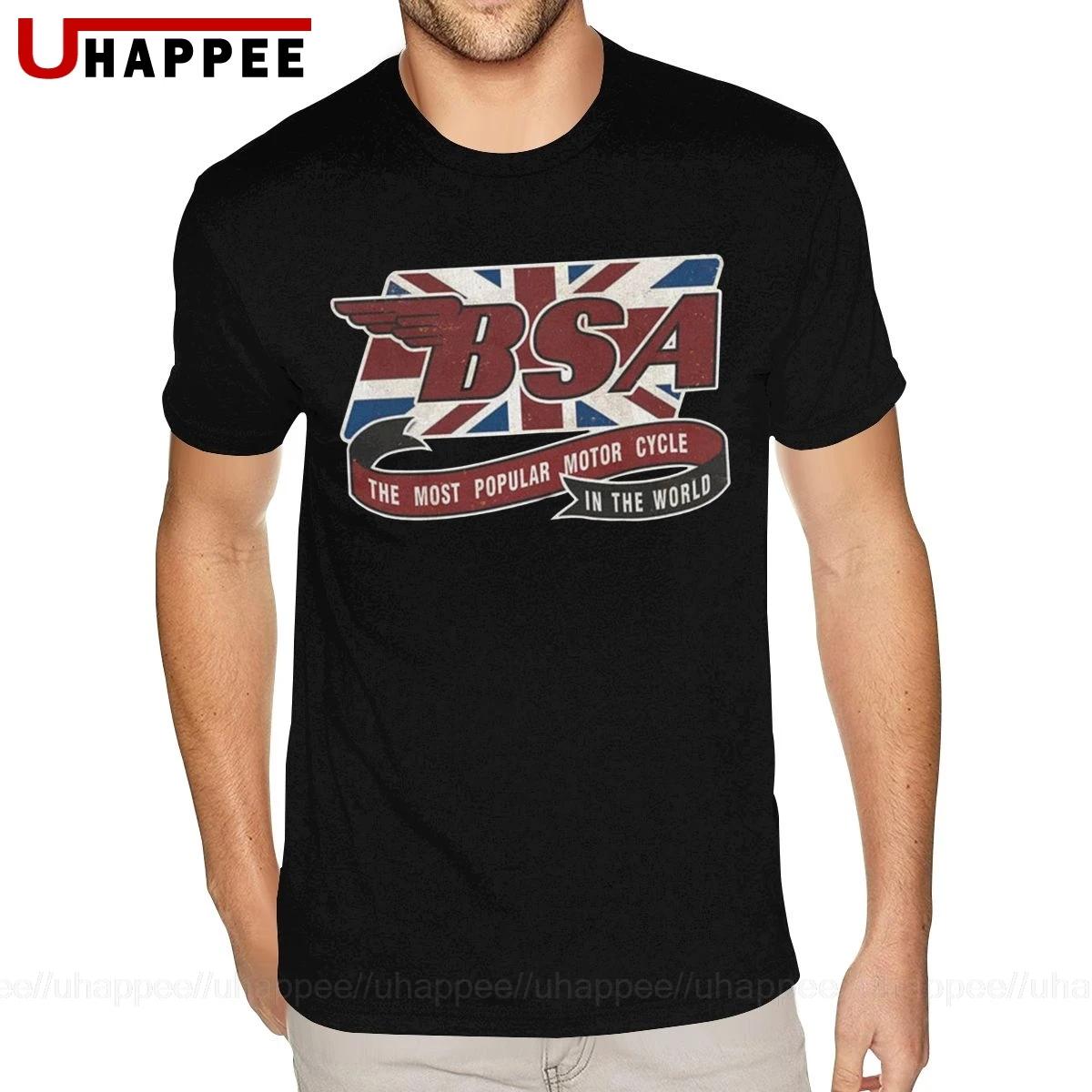 Дешевые графические Ретро BSA мотоциклетная рубашка для мужчин XXXL с коротким