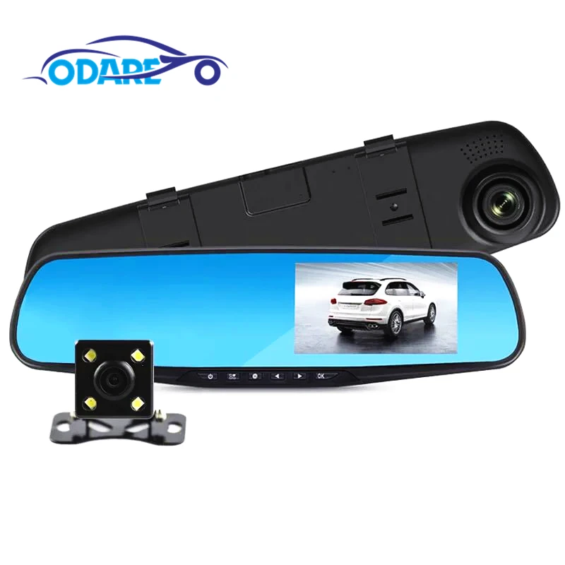 Odare Full HD 1080P Car Dvr Camera Auto 4.3 Inch Rearview Mirror Digital Video Recorder Dual Lens Registratory Camcorder
Odare Full HD 1080P Car Dvr Camera Auto 4.3 Inch Rearview Mirror Digital Video Recorder Dual Lens Registratory Camcorder