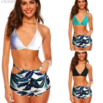 High Waist Bikini Set Sexy Bandeau Swimsuit Women Print Swimwear Women Summer Bathing Suit Brazilian Bikinis 2019
High Waist Bikini Set Sexy Bandeau Swimsuit Women Print Swimwear Women Summer Bathing Suit Brazilian Bikinis 2019