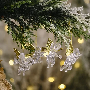 40Pcs Christmas Transparent Angel Pendant Acrylic Garden Decoration Christmas Tree Ornaments
40Pcs Christmas Transparent Angel Pendant Acrylic Garden Decoration Christmas Tree Ornaments