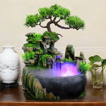 Mini Desktop Fountain Waterfall Small Rockery Feng Shui Wheel Greenery Home Decoration Humidifier Desk Decor UD88
Mini Desktop Fountain Waterfall Small Rockery Feng Shui Wheel Greenery Home Decoration Humidifier Desk Decor UD88