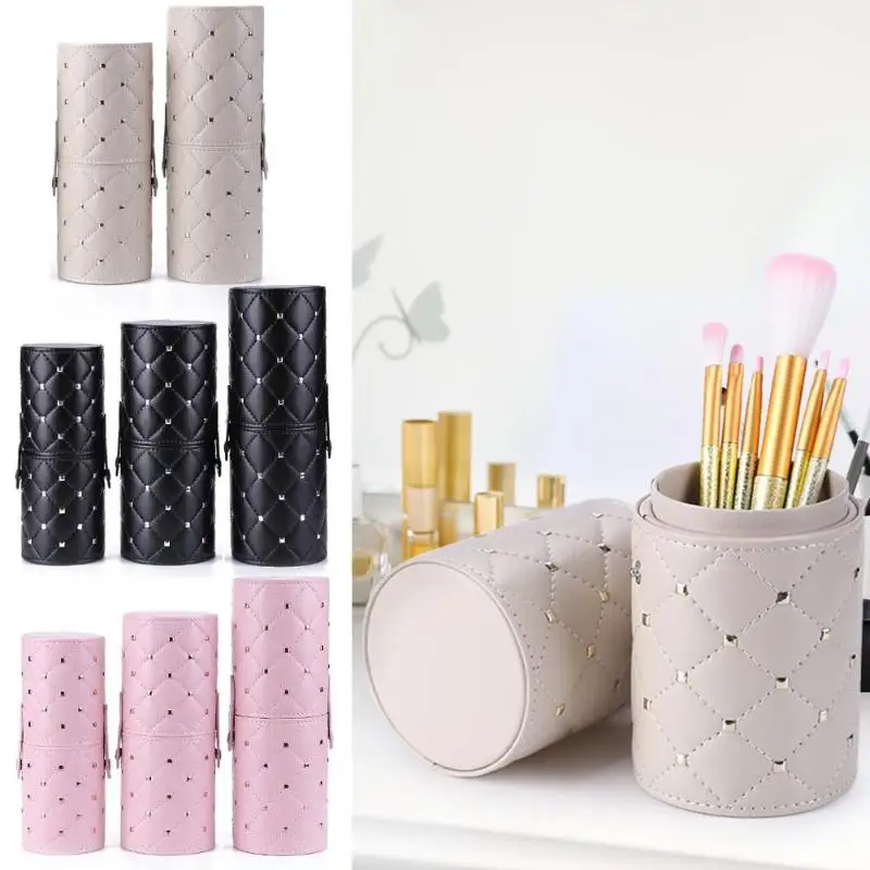 Portable Cylinder Shape Makeup Brush Storage Case Cosmetic Tools Container New Quality High Level Sewing Technology
Portable Cylinder Shape Makeup Brush Storage Case Cosmetic Tools Container New Quality High Level Sewing Technology