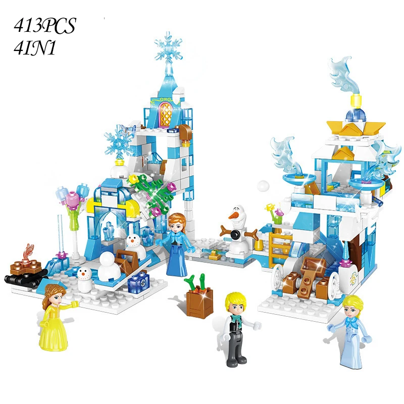 Friends Ice Castle Princess Queen Blocks Bricks Girls House Underwater Palace Mermaid Figures Children Toys Disney Frozen
Friends Ice Castle Princess Queen Blocks Bricks Girls House Underwater Palace Mermaid Figures Children Toys Disney Frozen