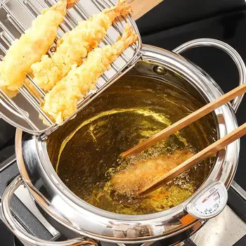 Kitchen Deep Frying Pot For Home Cooking Stainless Control Fried Pot Chicken Steel Accessories Cookware Temperature I5A2
Kitchen Deep Frying Pot For Home Cooking Stainless Control Fried Pot Chicken Steel Accessories Cookware Temperature I5A2