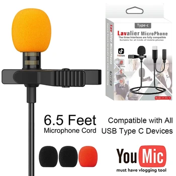 External Clip-on Lapel Lavalier USB 3.1 TYPE-C with 3.5mm Audio Jack Microphone for Samsung Galaxy Google Pixel Xiaomi Huawei LG
External Clip-on Lapel Lavalier USB 3.1 TYPE-C with 3.5mm Audio Jack Microphone for Samsung Galaxy Google Pixel Xiaomi Huawei LG