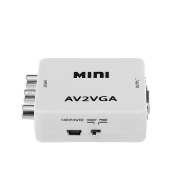 1080P HD AV to VGA Adapter Mini VGA Converter ABS Shell Video Converter for STB/Computer (White)
1080P HD AV to VGA Adapter Mini VGA Converter ABS Shell Video Converter for STB/Computer (White)