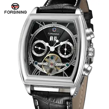 Forsining Multifunction Retro Series Rectangle Dial Genuine Belt Tourbillion Design Men Automatic Watches Top Brand Luxury Clock
Forsining Multifunction Retro Series Rectangle Dial Genuine Belt Tourbillion Design Men Automatic Watches Top Brand Luxury Clock