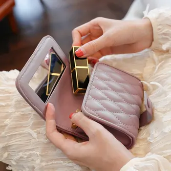 DIHOPE Oeak Fashion lipstick pouch women's Portable cosmetic bag With mirror Mini bag For women Make Up Female Lipstick Case
DIHOPE Oeak Fashion lipstick pouch women's Portable cosmetic bag With mirror Mini bag For women Make Up Female Lipstick Case