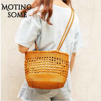 Retro Basket Bag Genuine Leather Weaving Women Shoulder Bag Woven Bag Casual Large Shopping Hand Bag Female Calfskin Luxury 2020
Retro Basket Bag Genuine Leather Weaving Women Shoulder Bag Woven Bag Casual Large Shopping Hand Bag Female Calfskin Luxury 2020