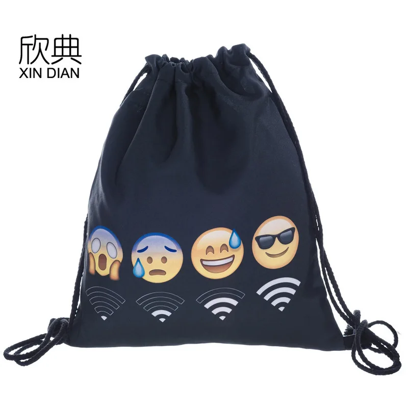 2019 Hot Sale Amazon Hot Style Fun Wifi Expression Of 3 D Printing Draw String Bag To Receive A Bouquet Of Backpack Pocket
2019 Hot Sale Amazon Hot Style Fun Wifi Expression Of 3 D Printing Draw String Bag To Receive A Bouquet Of Backpack Pocket