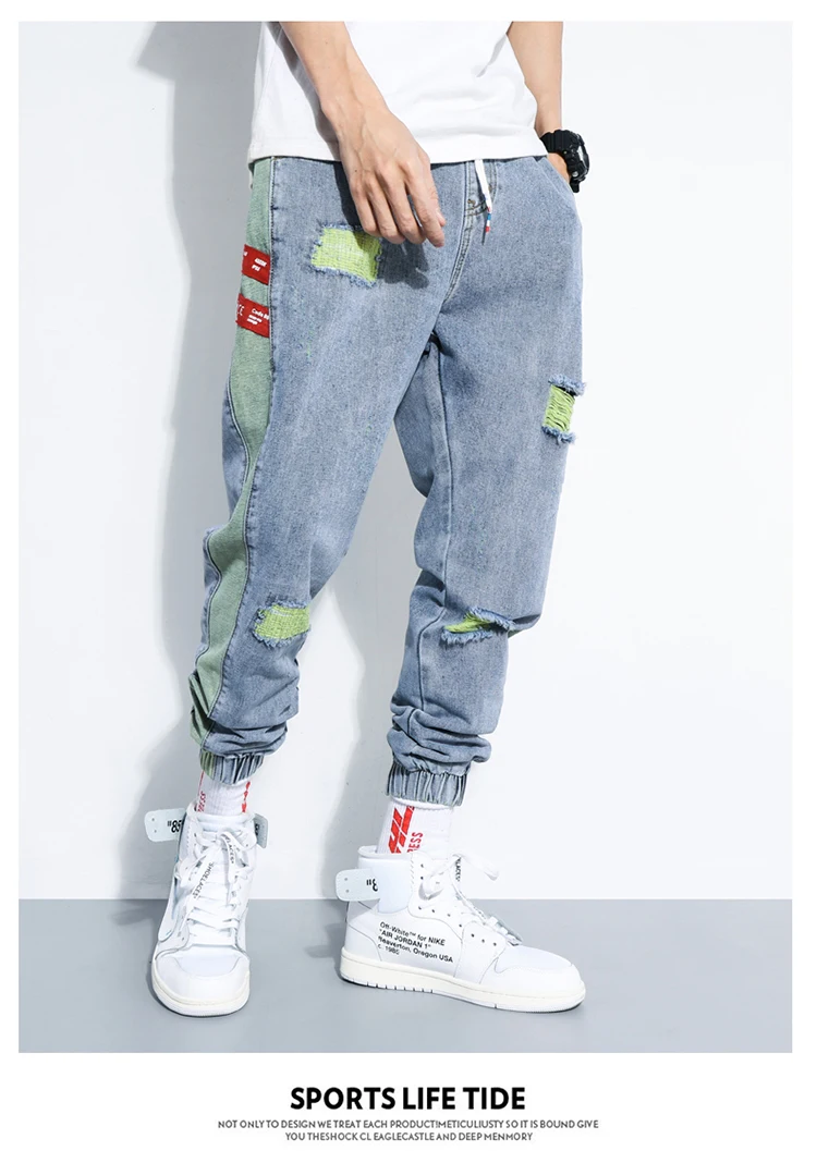 Waliicorners Men Jeans Vintage Designer Loose Fit Multi Pockets Denim Cargo Pants Streetwear Hip Hop Harem Jeans 13 H872f18cadeac4ed89d9369944a275b25X