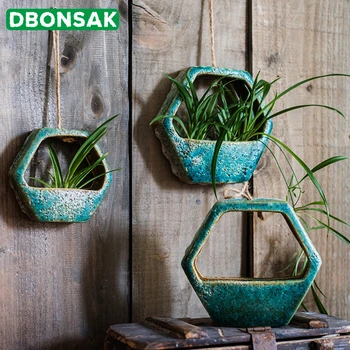 Ceramic Wall Hanging Flower Pot Hanging Basket Hydroponic Scindapsus Potted Plant Flower Pot Handmade Lanyard Suspension Decor
Ceramic Wall Hanging Flower Pot Hanging Basket Hydroponic Scindapsus Potted Plant Flower Pot Handmade Lanyard Suspension Decor
