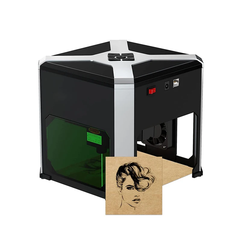 Laser Engraver, 3000mW Laser Engraving Machine, 0.05mm Accuracy, Mini Laser Cutter Engraver for Metal Wood Vinyl Glass, DIY Art
Laser Engraver, 3000mW Laser Engraving Machine, 0.05mm Accuracy, Mini Laser Cutter Engraver for Metal Wood Vinyl Glass, DIY Art
