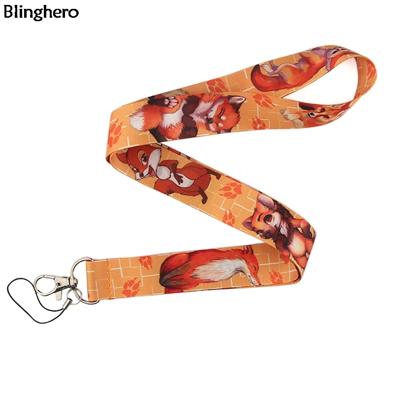 Шнурок для ключей Blinghero Kawaii Fox 20 шт./лот Мультяшные Детские аксессуары держатель