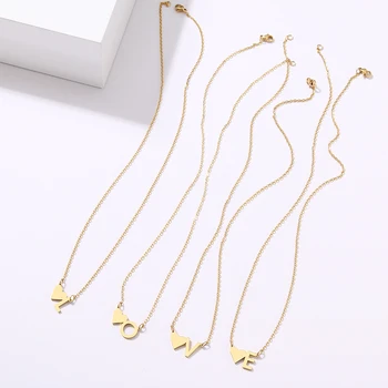 CACANA Fashion Tiny Heart Dainty Initial Letter Name Choker Stainless Steel Necklace For Women Pendant Jewelry Accessories Gift
CACANA Fashion Tiny Heart Dainty Initial Letter Name Choker Stainless Steel Necklace For Women Pendant Jewelry Accessories Gift