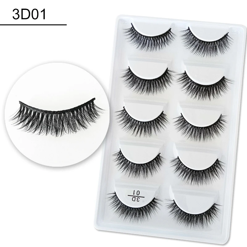 5 Pair 3D Faux Mink False Eyelashes Lashes False Eye Wispy Makeup Beauty Extension Tools for Nightclub Stage Makeup Eyelashes
5 Pair 3D Faux Mink False Eyelashes Lashes False Eye Wispy Makeup Beauty Extension Tools for Nightclub Stage Makeup Eyelashes