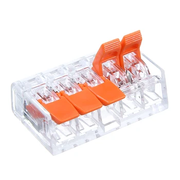 75pcs 221 Wire Connector Wire Lever Block Clamp Terminal Universal Wiring Cable Connector Push-in Terminals Block 2/3/5 Way
75pcs 221 Wire Connector Wire Lever Block Clamp Terminal Universal Wiring Cable Connector Push-in Terminals Block 2/3/5 Way
