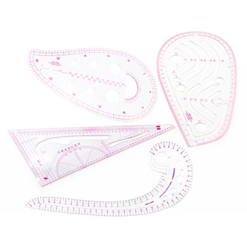 4pcs Metric Measure Drawing High Accuracy French Curve Ruler 4 Style Sewing DIY Multifunction Dressmaking Bendable Template
4pcs Metric Measure Drawing High Accuracy French Curve Ruler 4 Style Sewing DIY Multifunction Dressmaking Bendable Template