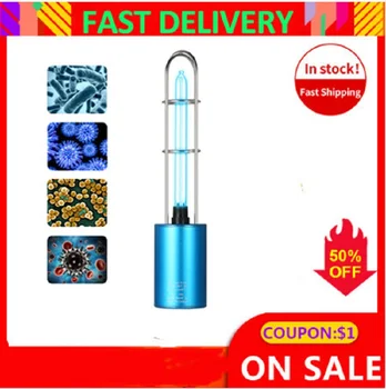 Rechargeable UV Sterilizer Light Air Purifier DC5V Ultraviolet & Ozone UV Germicidal Lamp Portable Sterilization Light for Home