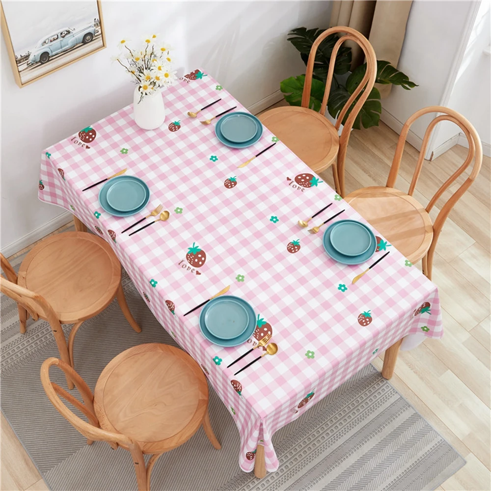 Silicone Rectangular Tablecloths for Table Cloth Pink Plaid Cartoon Waterproof Oilcloth Decor Cover Anti-stain PVC Tablecloth
Silicone Rectangular Tablecloths for Table Cloth Pink Plaid Cartoon Waterproof Oilcloth Decor Cover Anti-stain PVC Tablecloth