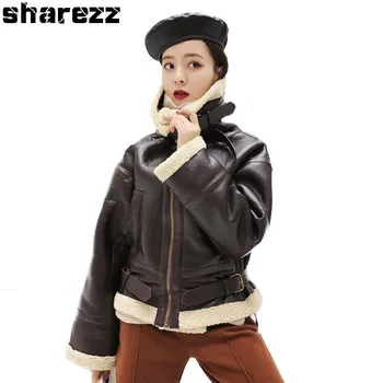 Autumn Winter 2020 Pu Leater Jacket Women Long Sleeve Zipper Motorcycle Faux Sheepskin Loose Fit Short Lamb Fur Coat Streetwear
Autumn Winter 2020 Pu Leater Jacket Women Long Sleeve Zipper Motorcycle Faux Sheepskin Loose Fit Short Lamb Fur Coat Streetwear