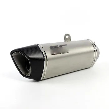60mm Universal Carbon Fiber Color Motorcycle Scooter Modify SC Exhaust Muffler-Project Exhaust Pipe CB600 YZF FZ400 Z750 RACING
60mm Universal Carbon Fiber Color Motorcycle Scooter Modify SC Exhaust Muffler-Project Exhaust Pipe CB600 YZF FZ400 Z750 RACING