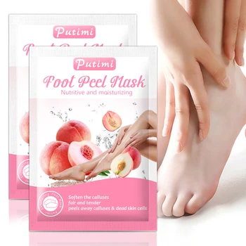 PUTIMI 3pair Peach Foot Mask for Legs Peeling Dead Skin Exfoliating Mask for Pedicure Socks Whitening Moisture Exfoliating Socks 
PUTIMI 3pair Peach Foot Mask for Legs Peeling Dead Skin Exfoliating Mask for Pedicure Socks Whitening Moisture Exfoliating Socks
