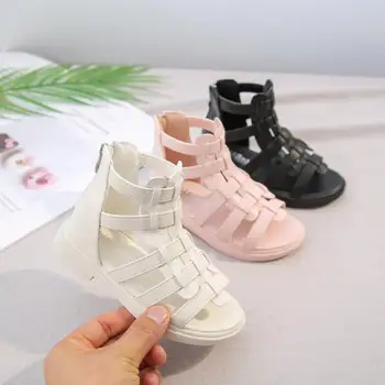 Girls Roman Sandals 2020 New Summer Little Children Princess High-top Shoes Kids Gladiator Soft Bottom Party Shoes
Girls Roman Sandals 2020 New Summer Little Children Princess High-top Shoes Kids Gladiator Soft Bottom Party Shoes