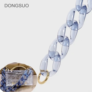 Clear transparent chains Acrylic plastic strapfor handbag bags parts accessory 2020 summer new wholesale 41cm
Clear transparent chains Acrylic plastic strapfor handbag bags parts accessory 2020 summer new wholesale 41cm