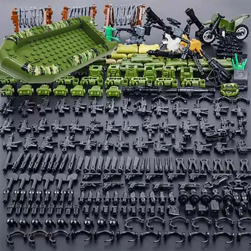 лего Один продажа солдат спецназ армии Книги об оружии военные фигурки пистолеты