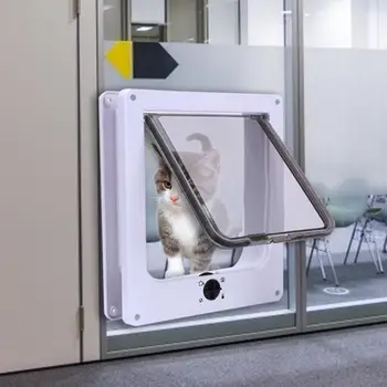 Puppy Door ABS Plastic Security Gate Cat Flap Door with 4 Way Lock Pet Supplies Security Locks Can Completely Open
Puppy Door ABS Plastic Security Gate Cat Flap Door with 4 Way Lock Pet Supplies Security Locks Can Completely Open