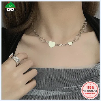 ElfoPlataSi High Quality 925 Sterling Silver Simple Lovely Heart Chain Pendant Necklace For Women Sterling Silver Jewelry DA854
ElfoPlataSi High Quality 925 Sterling Silver Simple Lovely Heart Chain Pendant Necklace For Women Sterling Silver Jewelry DA854