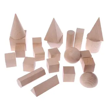 22pcs 3D Geometric Model Wooden Building Blocks Set For Kids Math Learning Education Toys F3ME
22pcs 3D Geometric Model Wooden Building Blocks Set For Kids Math Learning Education Toys F3ME