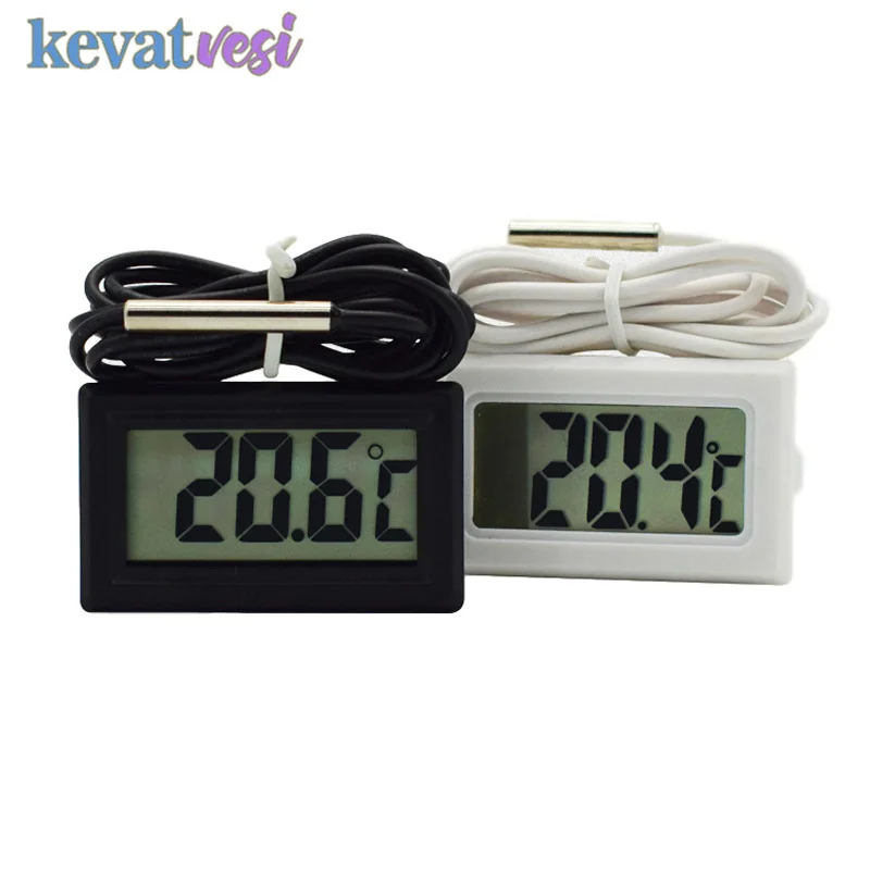 Waterproof LCD Digital Thermometer Aquarium Electronic Precision Fish Tank Temperature Measuring Tool with Probe
Waterproof LCD Digital Thermometer Aquarium Electronic Precision Fish Tank Temperature Measuring Tool with Probe