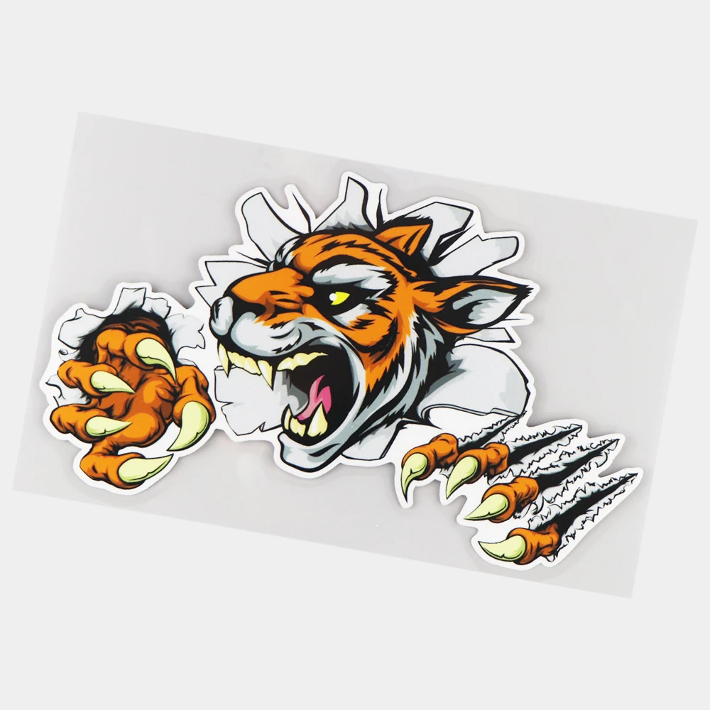 Внешние аксессуары JuYouHui наклейка Злой тигр креативные Мультяшные украшения для