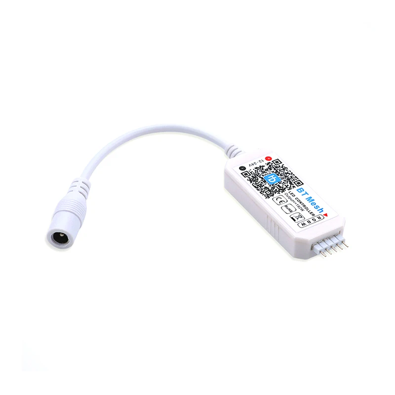 Mini Bluetooth Mesh RGB RGBW LED Controller Dimmer DC 12V 24V 16 Million Color Alexa Voice App Timer Music Group Sync Controller
Mini Bluetooth Mesh RGB RGBW LED Controller Dimmer DC 12V 24V 16 Million Color Alexa Voice App Timer Music Group Sync Controller